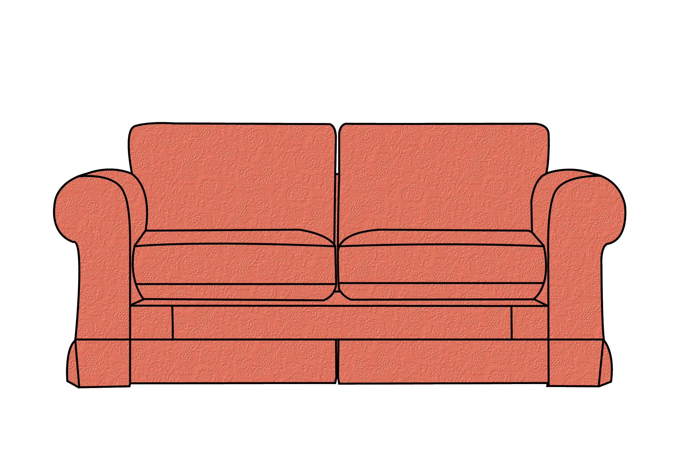 Albany | 2 Seater Extra Loose Cover | Shaftesbury Sienna