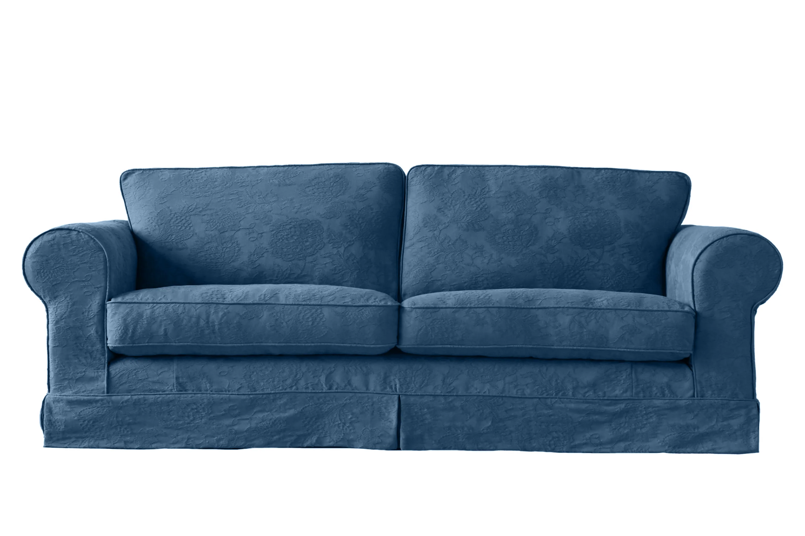 Albany | 4 Seater Extra Loose Cover | Shaftesbury Blue - Image 2