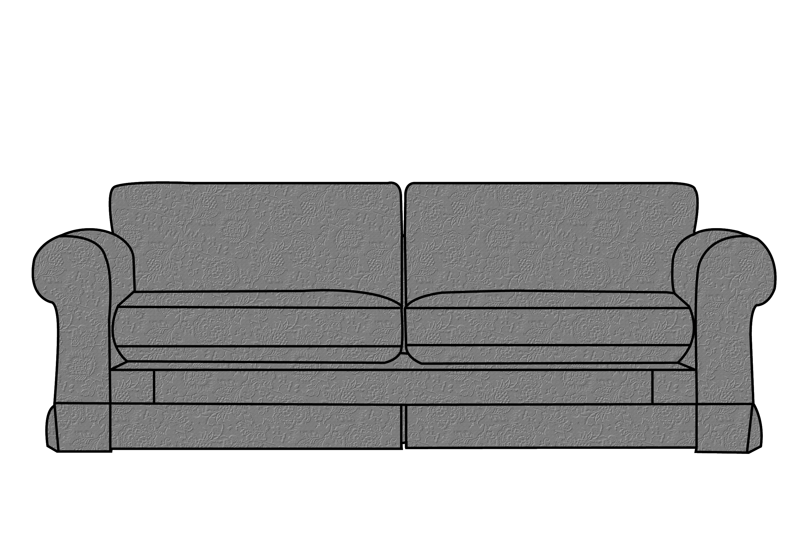 Albany | 4 Seater Extra Loose Cover | Shaftesbury Grey