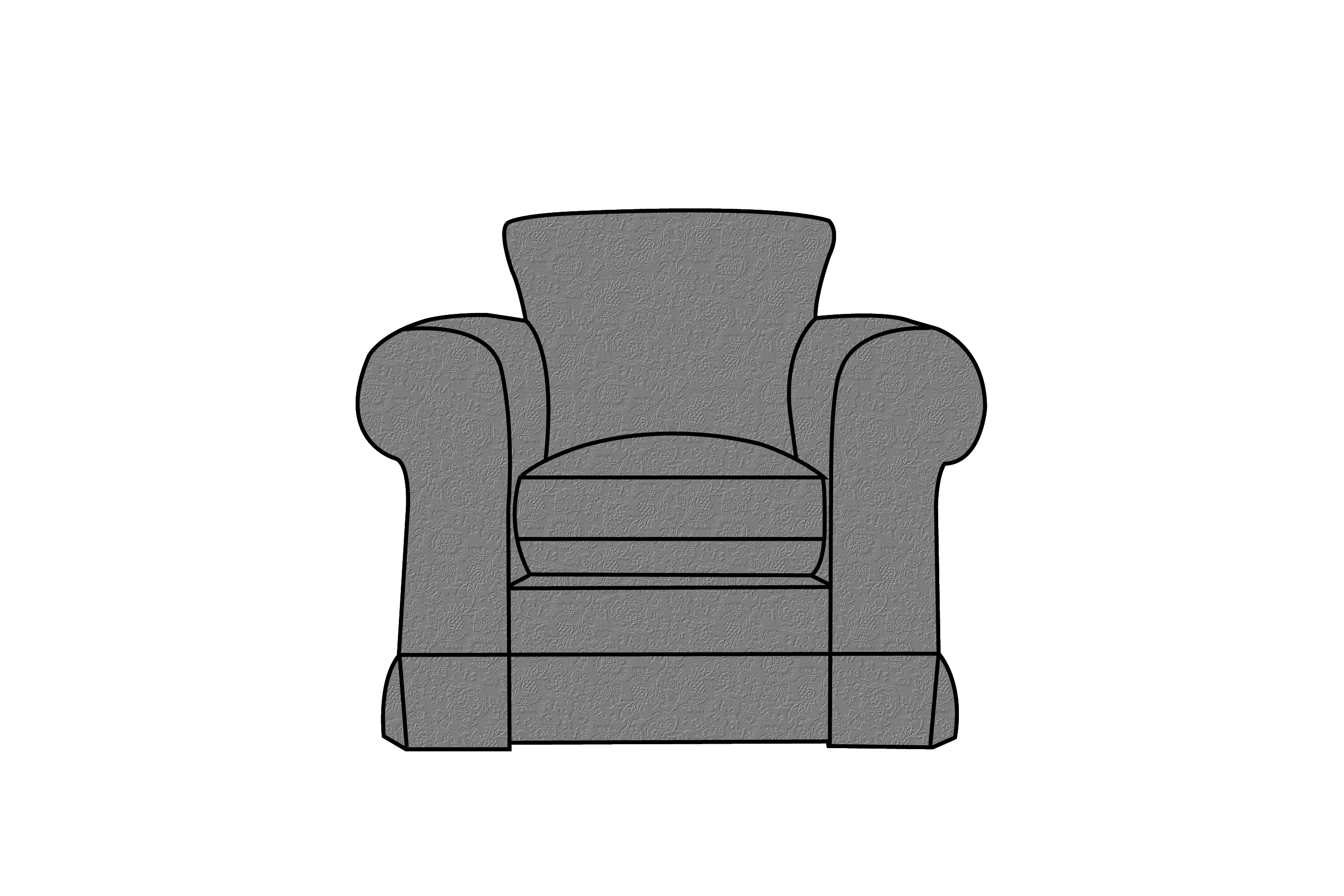 Albany | Club Chair Extra Loose Cover | Shaftesbury Grey