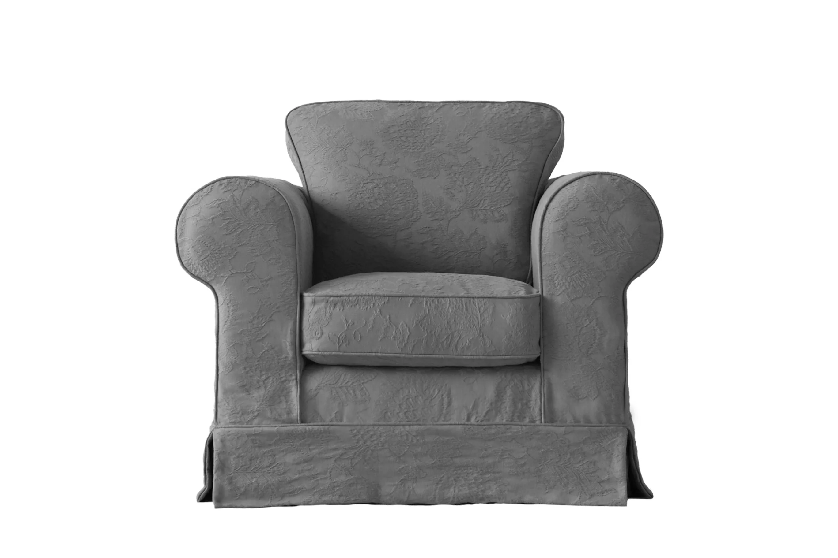 Albany | Club Chair Extra Loose Cover | Shaftesbury Grey - Image 2