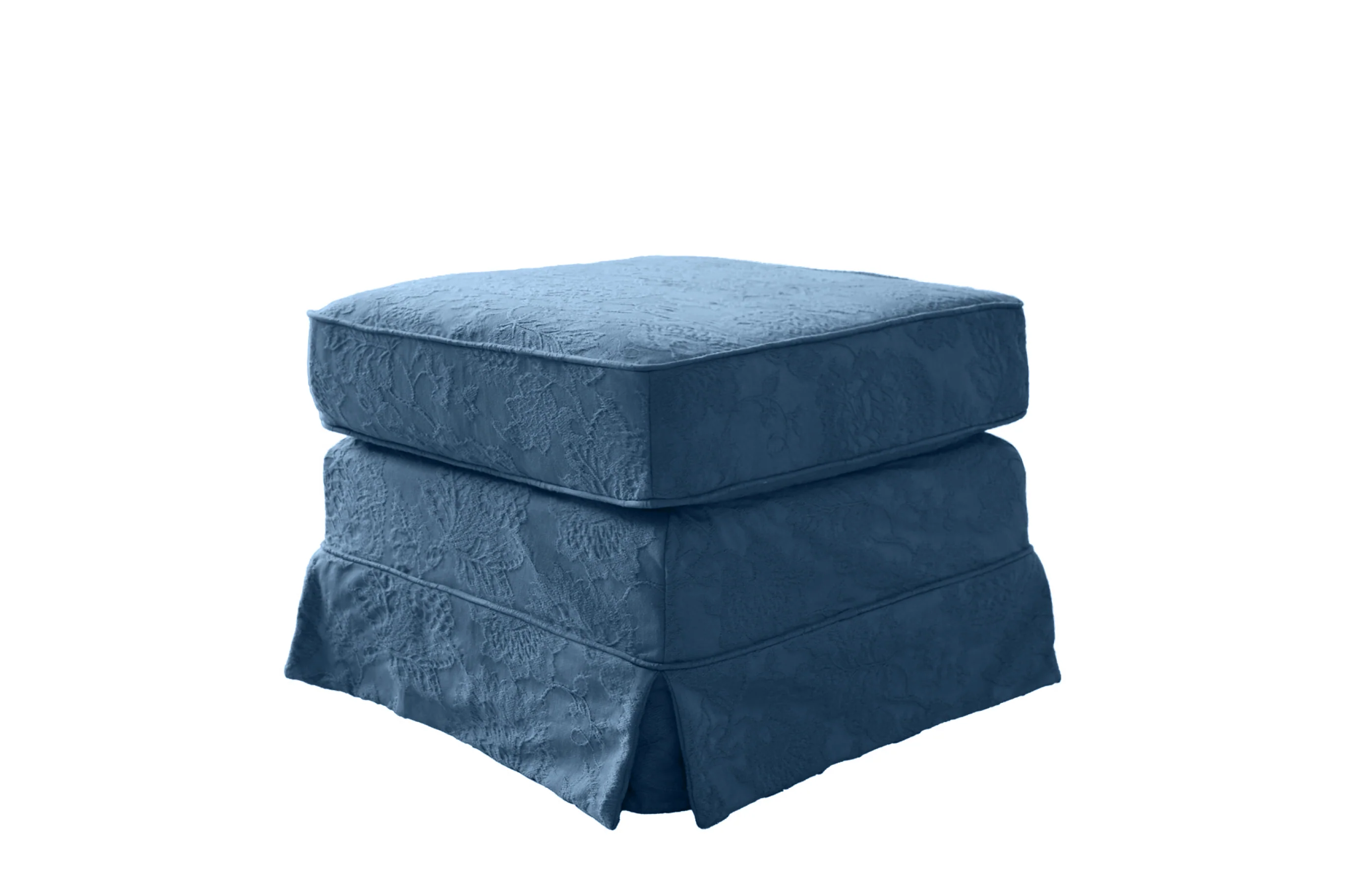 Albany | Footstool | Shaftesbury Blue