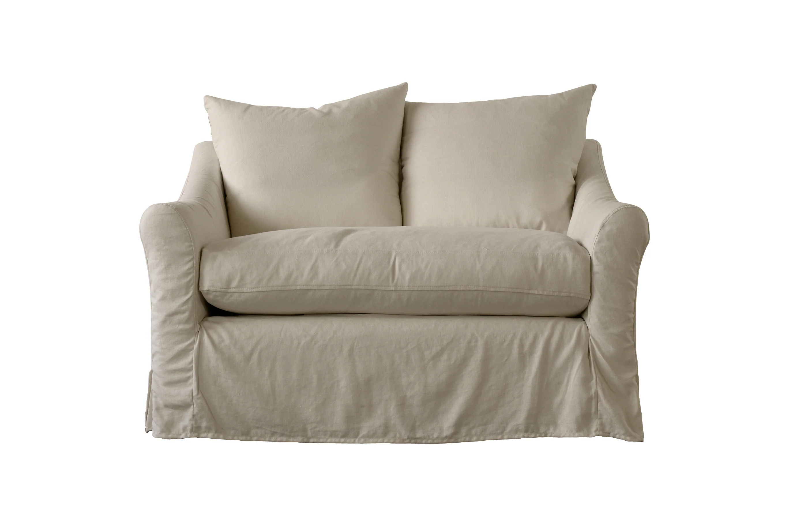 Alice | 2 Seater Extra Loose Cover | Marque Natural - Image 2