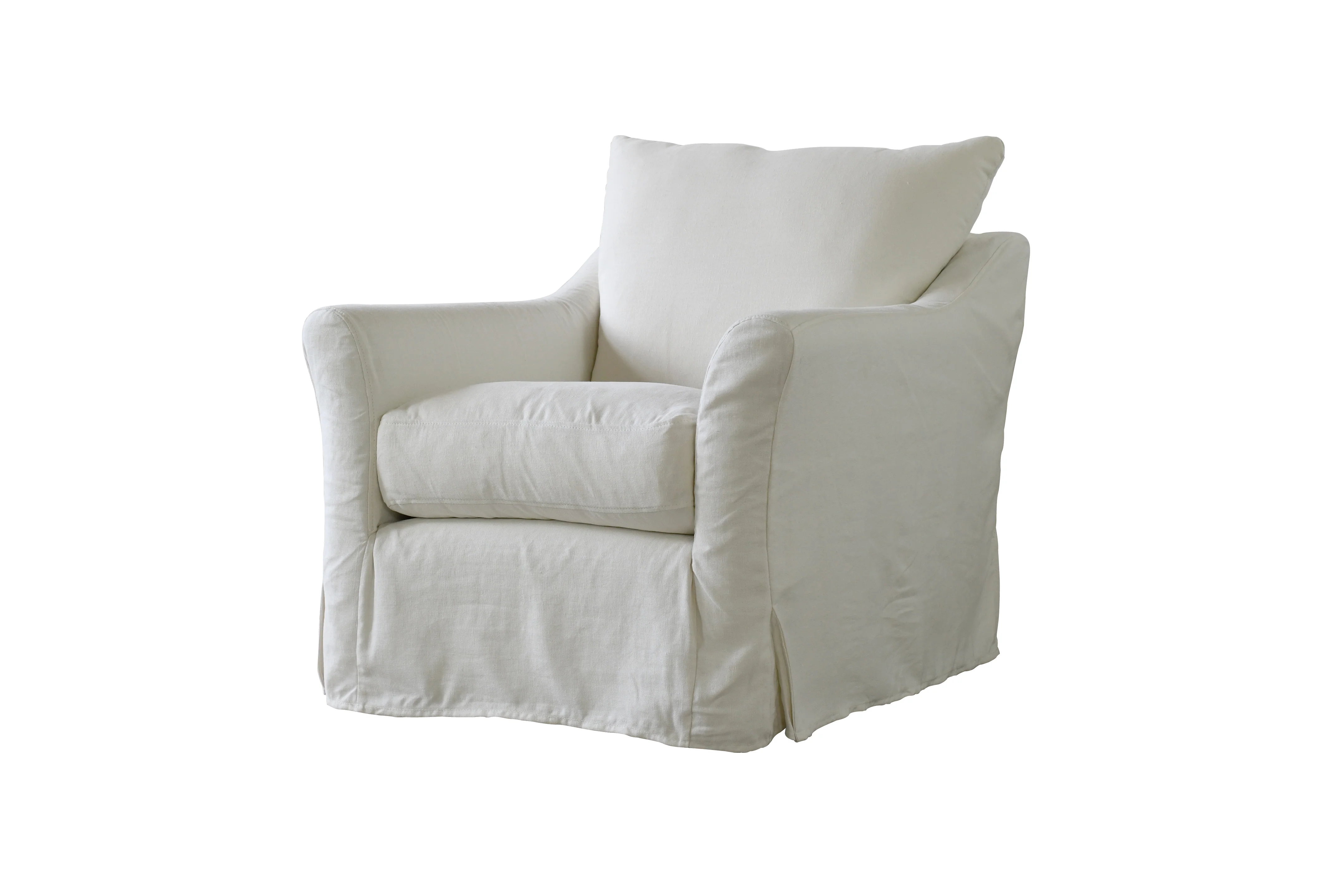 Alice | Armchair Extra Loose Cover | Marque Ivory - Image 2