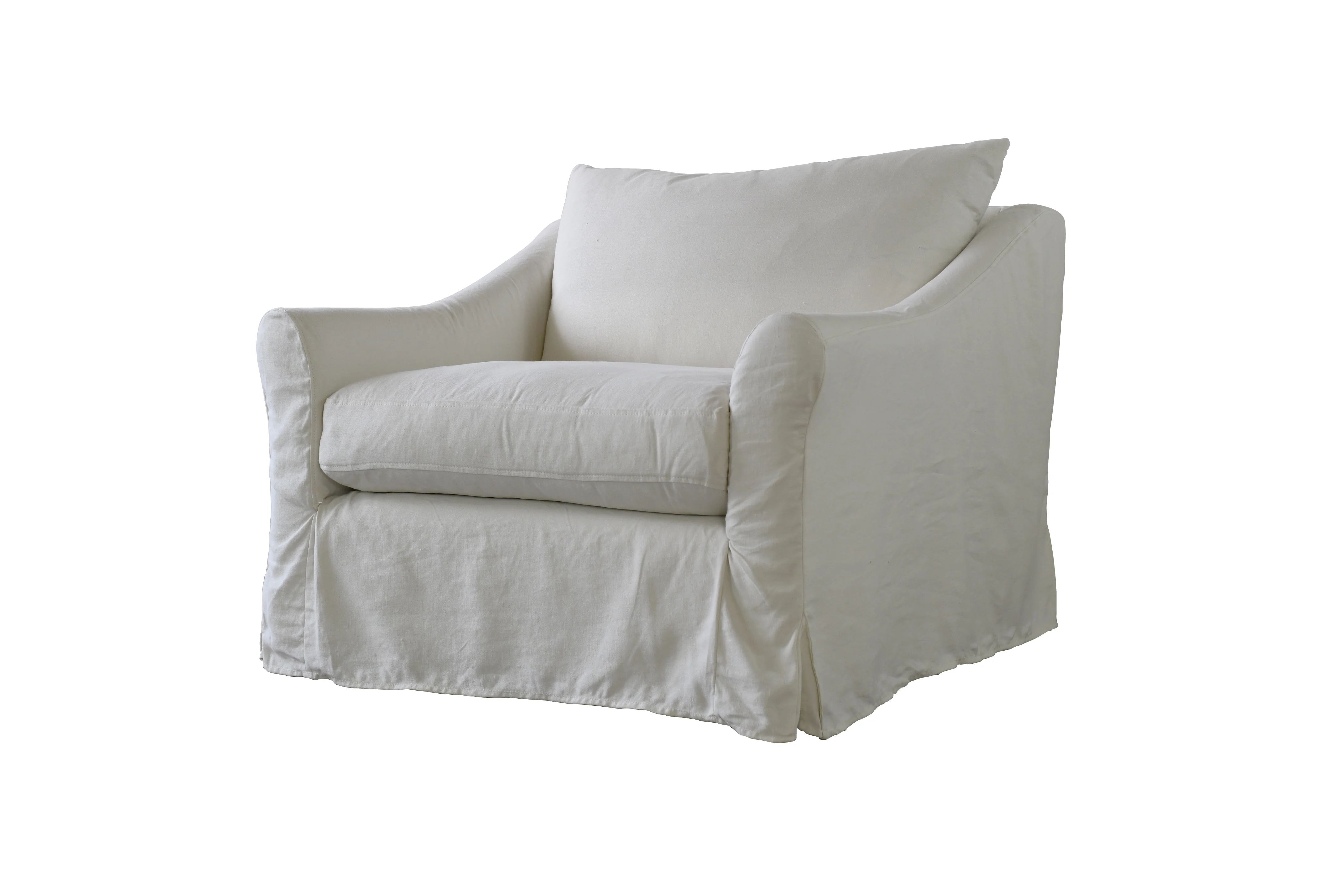 Alice | Love Seat Extra Loose Cover | Marque Ivory - Image 3