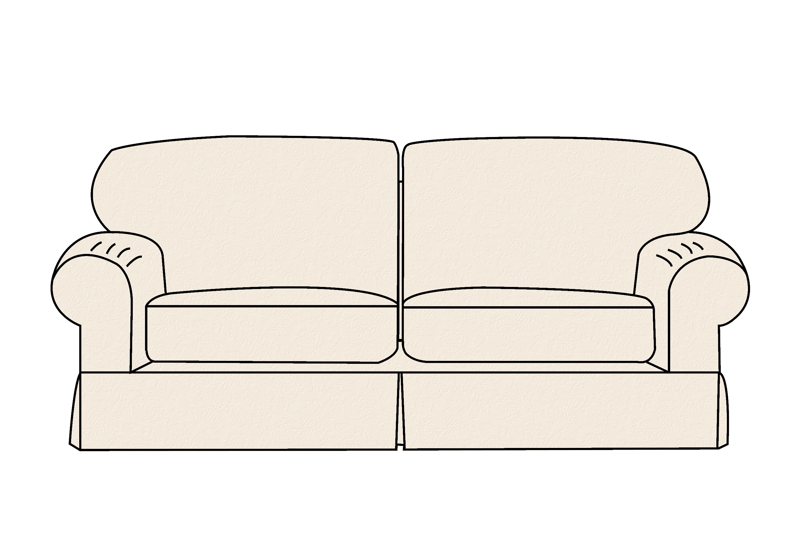 Banbury | 3 Seater Extra Loose Cover | Shaftesbury Natural