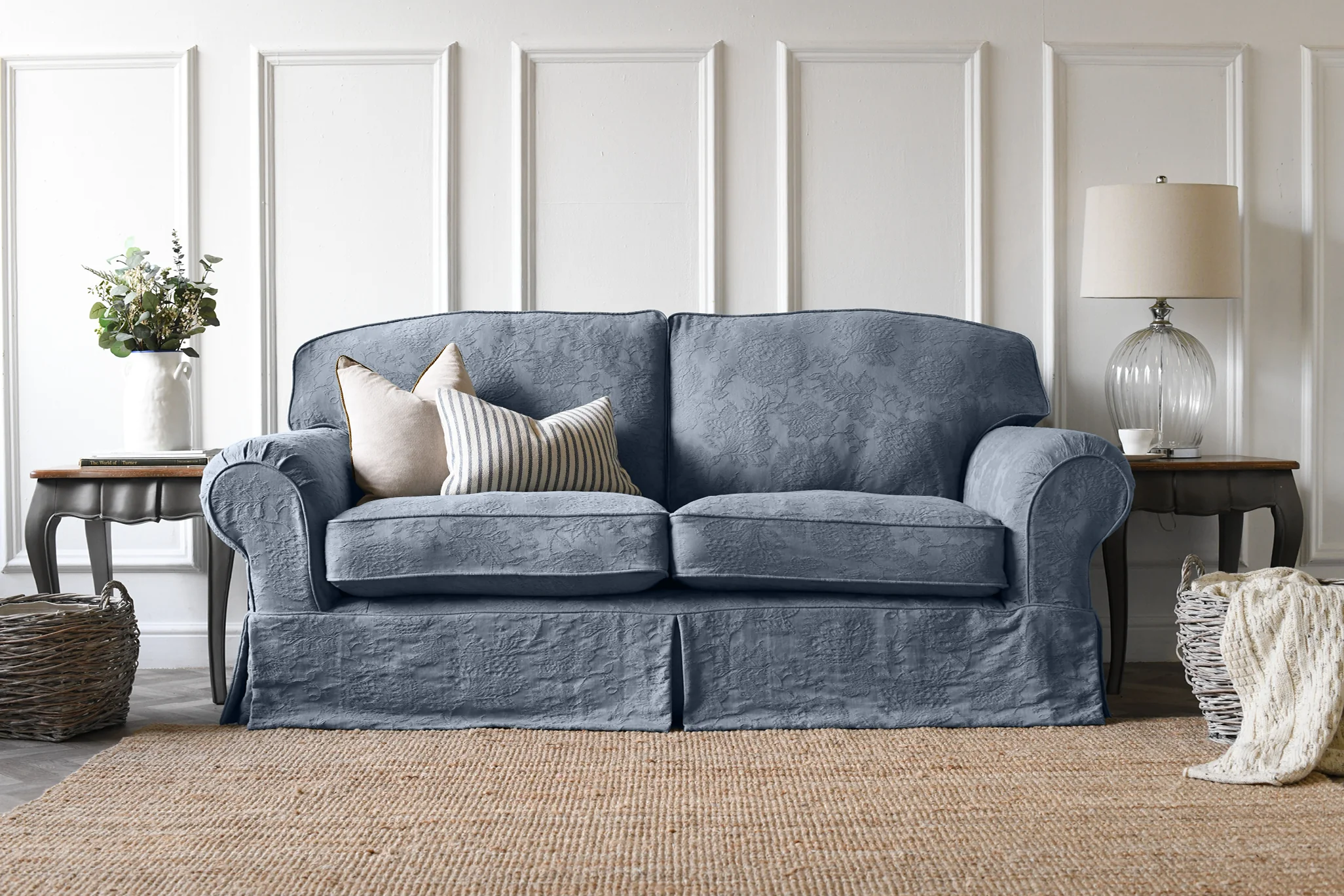 Banbury | 3 Seater Sofa | Shaftesbury Cornflower Blue - Image 2