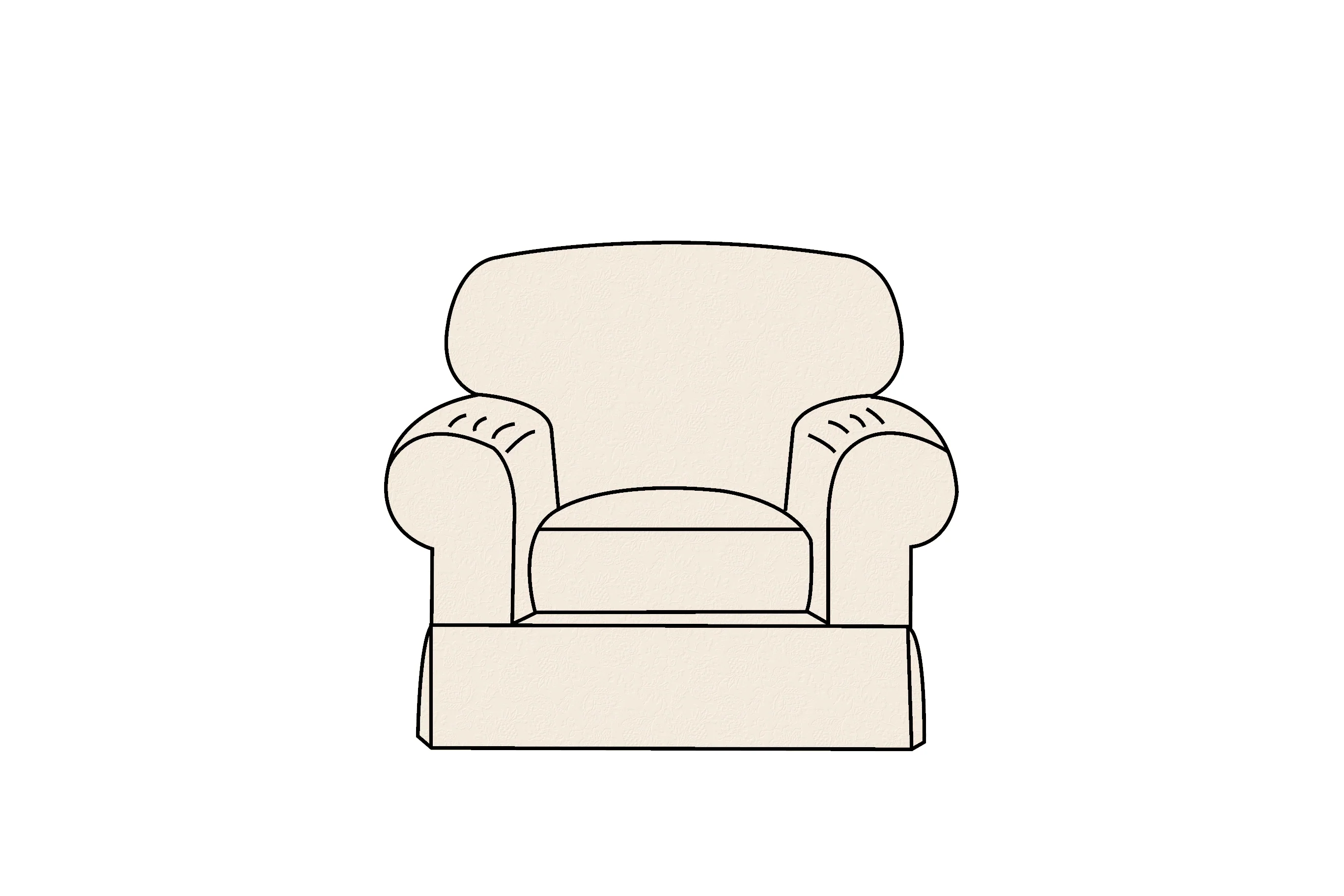 Banbury | Armchair Extra Loose Cover | Shaftesbury Natural