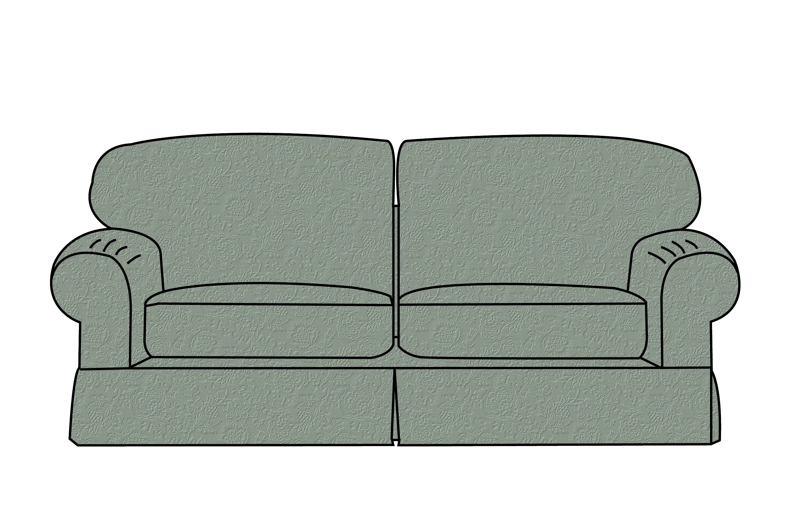 Banbury | Midi Extra Loose Cover | Shaftesbury Sage