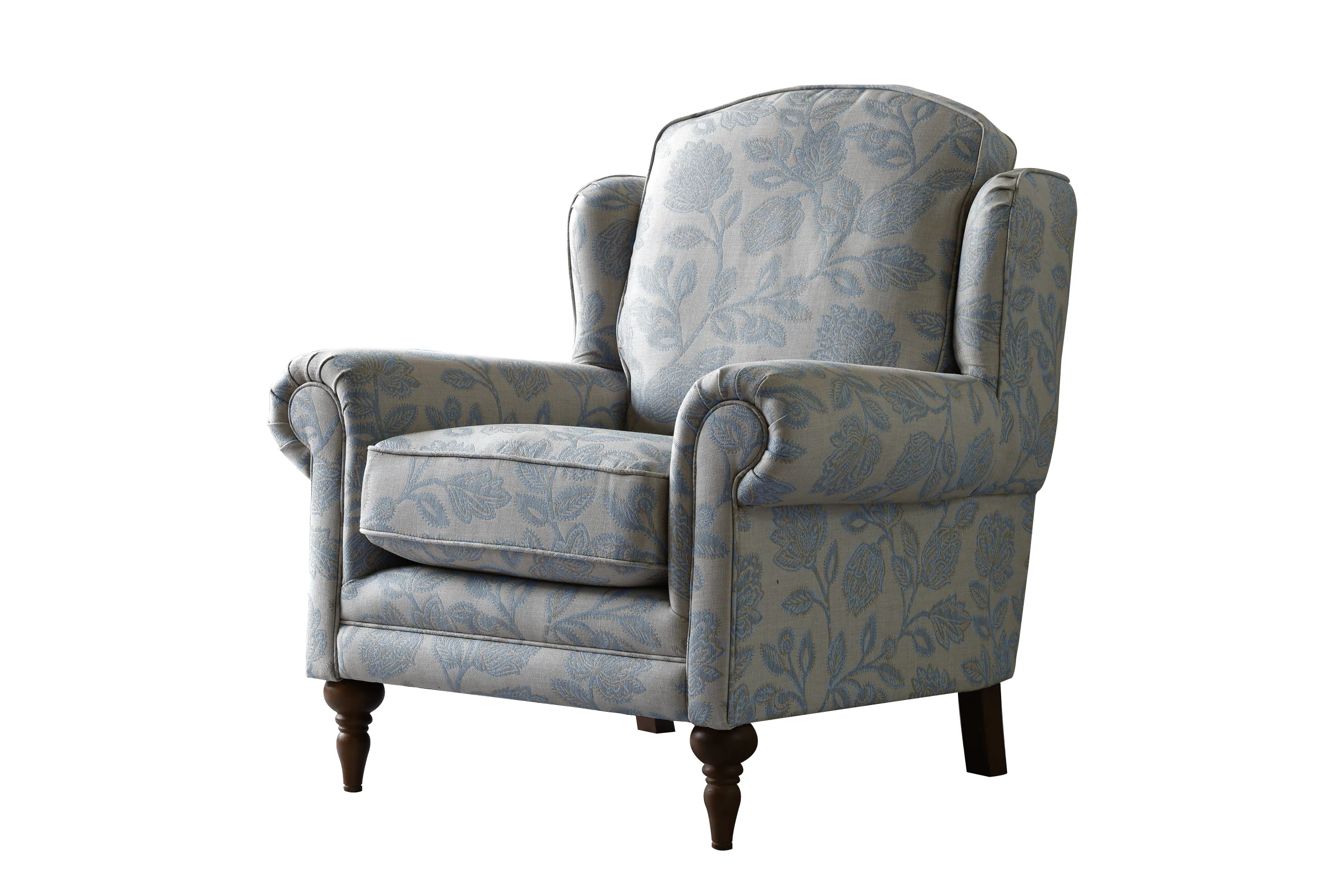 Clifton | Highback Chair | Henley Blue - Image 2