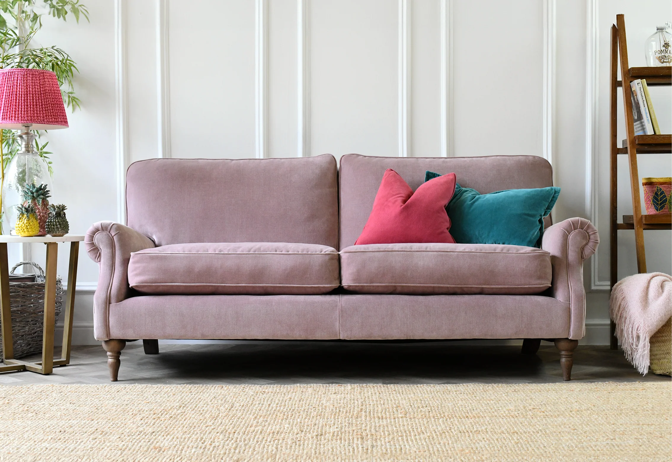 Harper | 3 Seater Sofa | Manolo Dusky Pink