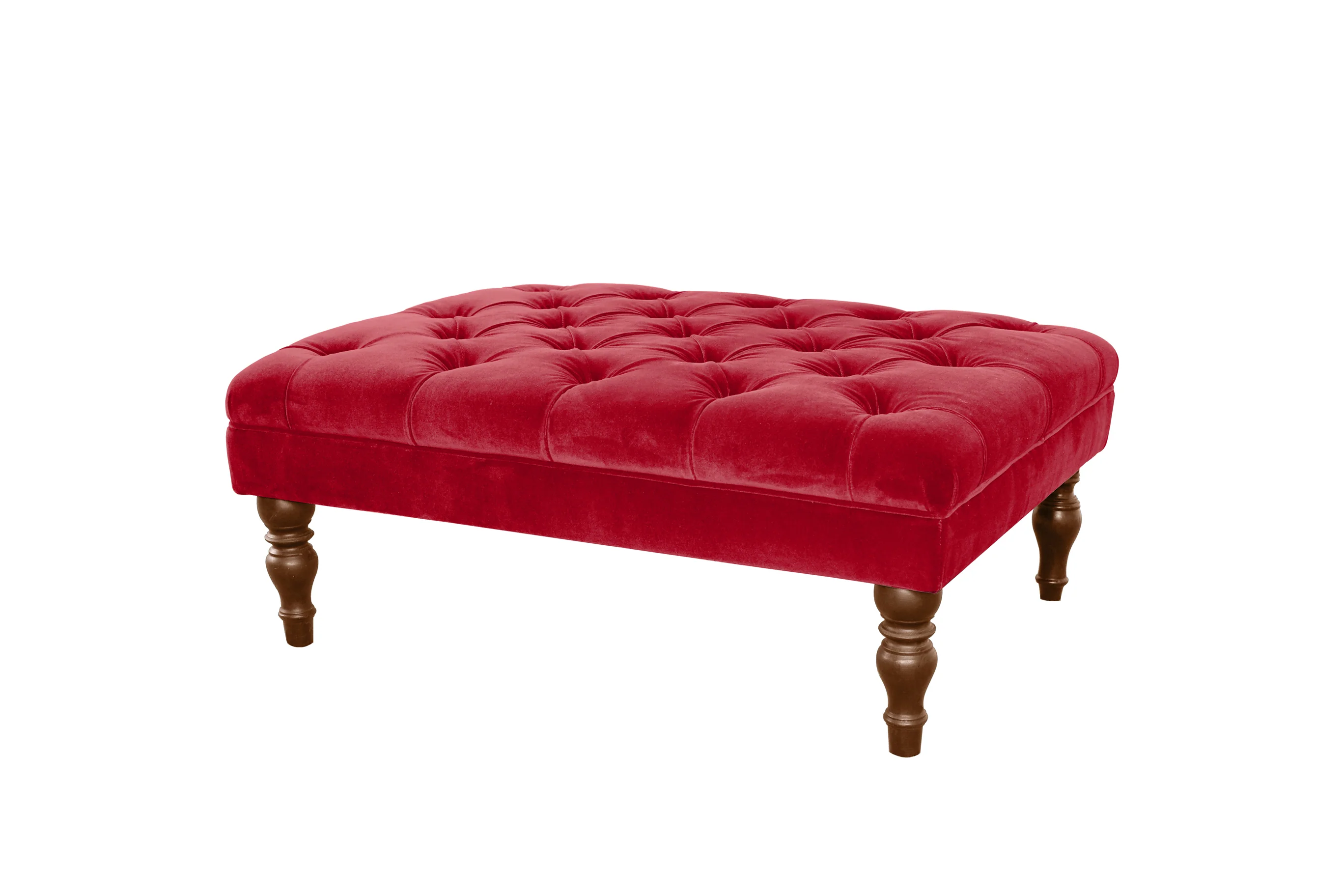 Morgan | Large Button Bench Footstool | Manolo Flamingo