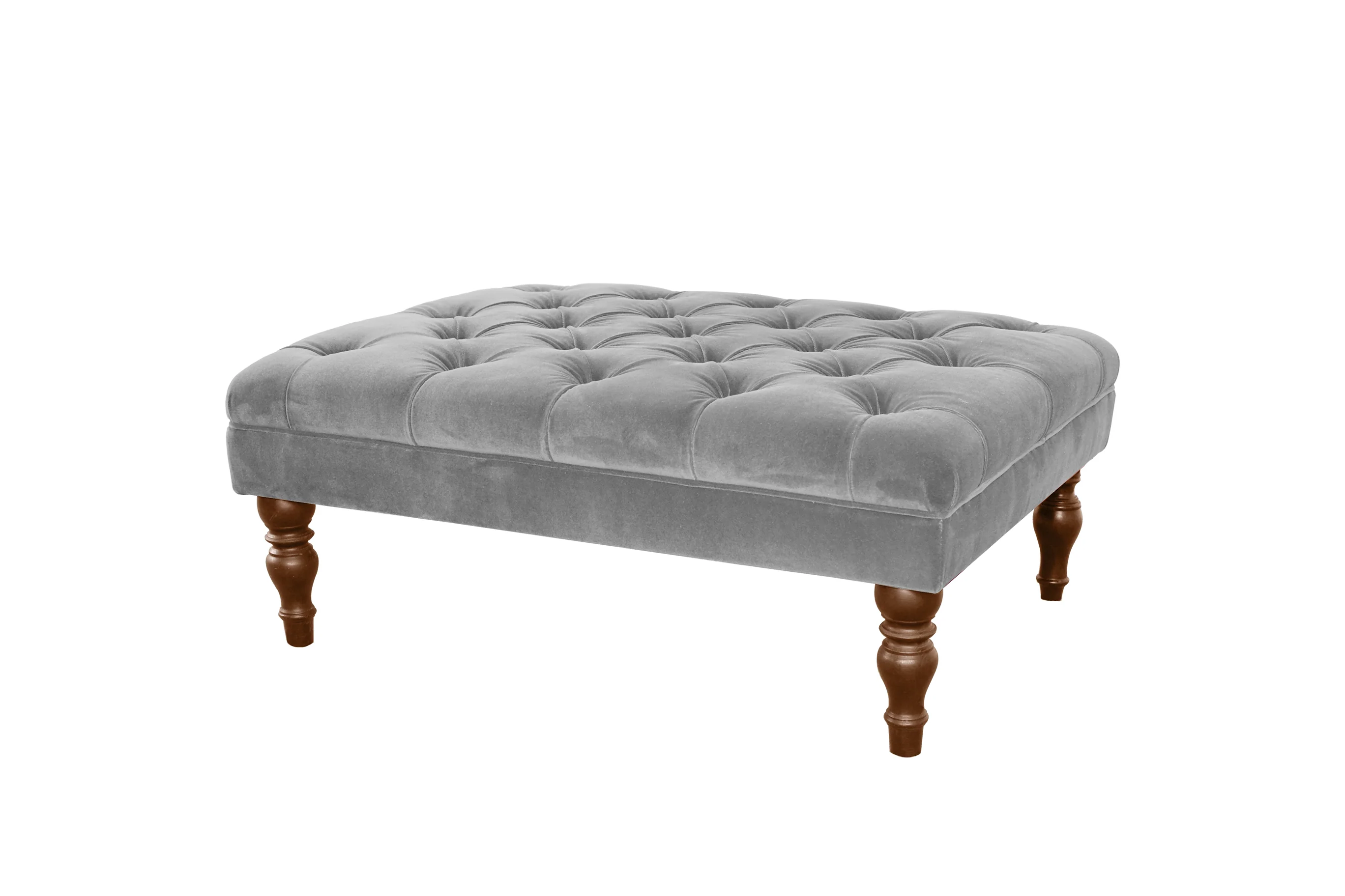 Lydia | Large Button Bench Footstool | Manolo Fog