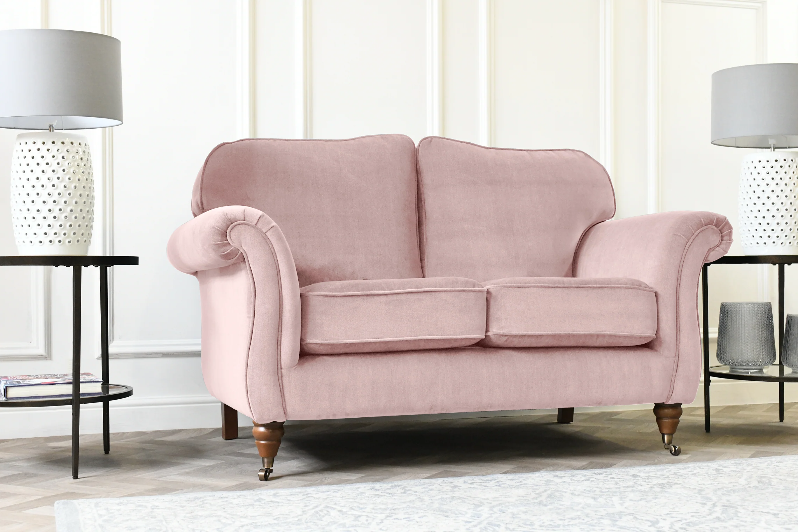 Lydia | 2 Seater Sofa | Manolo Dusky Pink