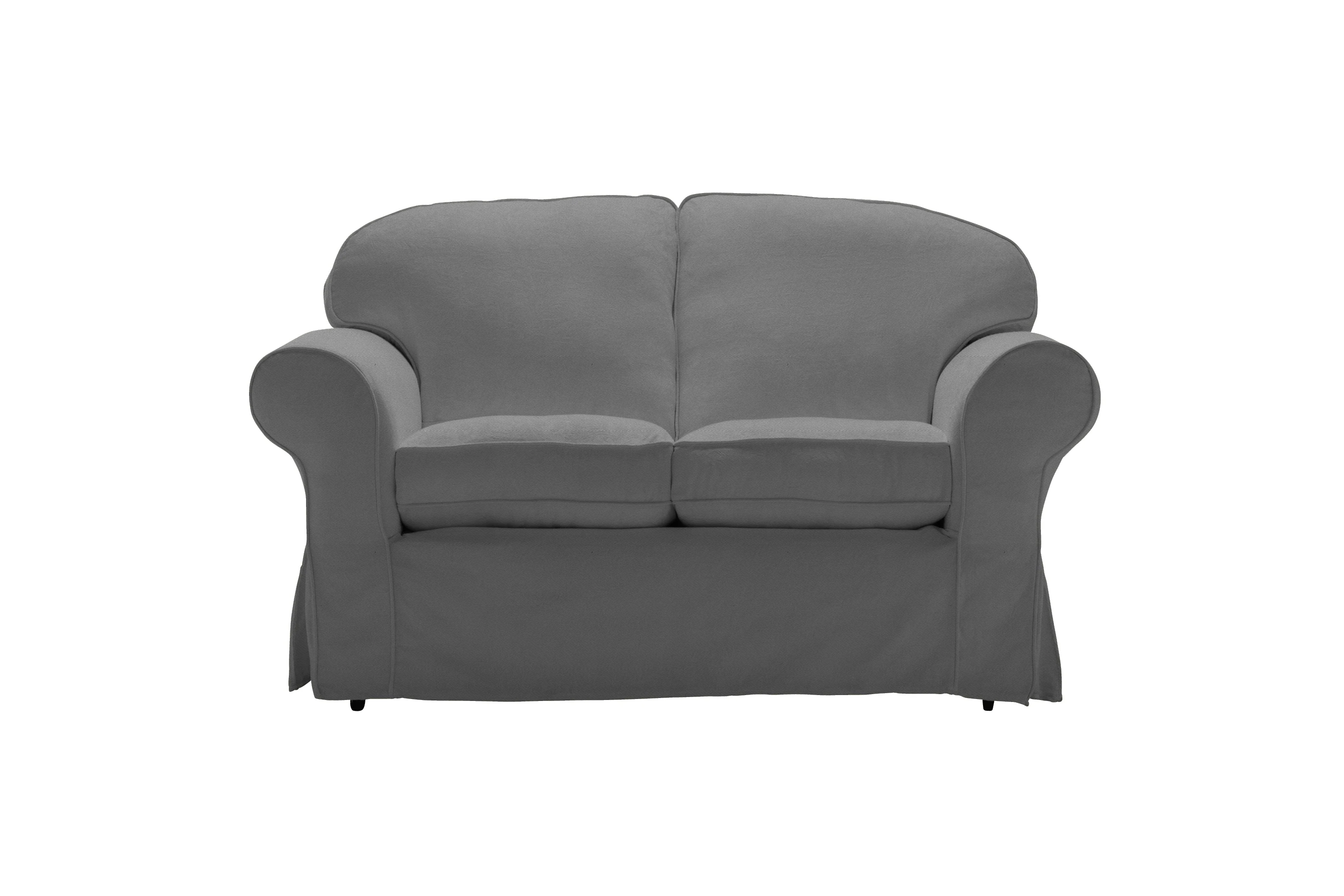Madrid | 2 Seater Extra Loose Cover | Miami Charcoal - Image 2