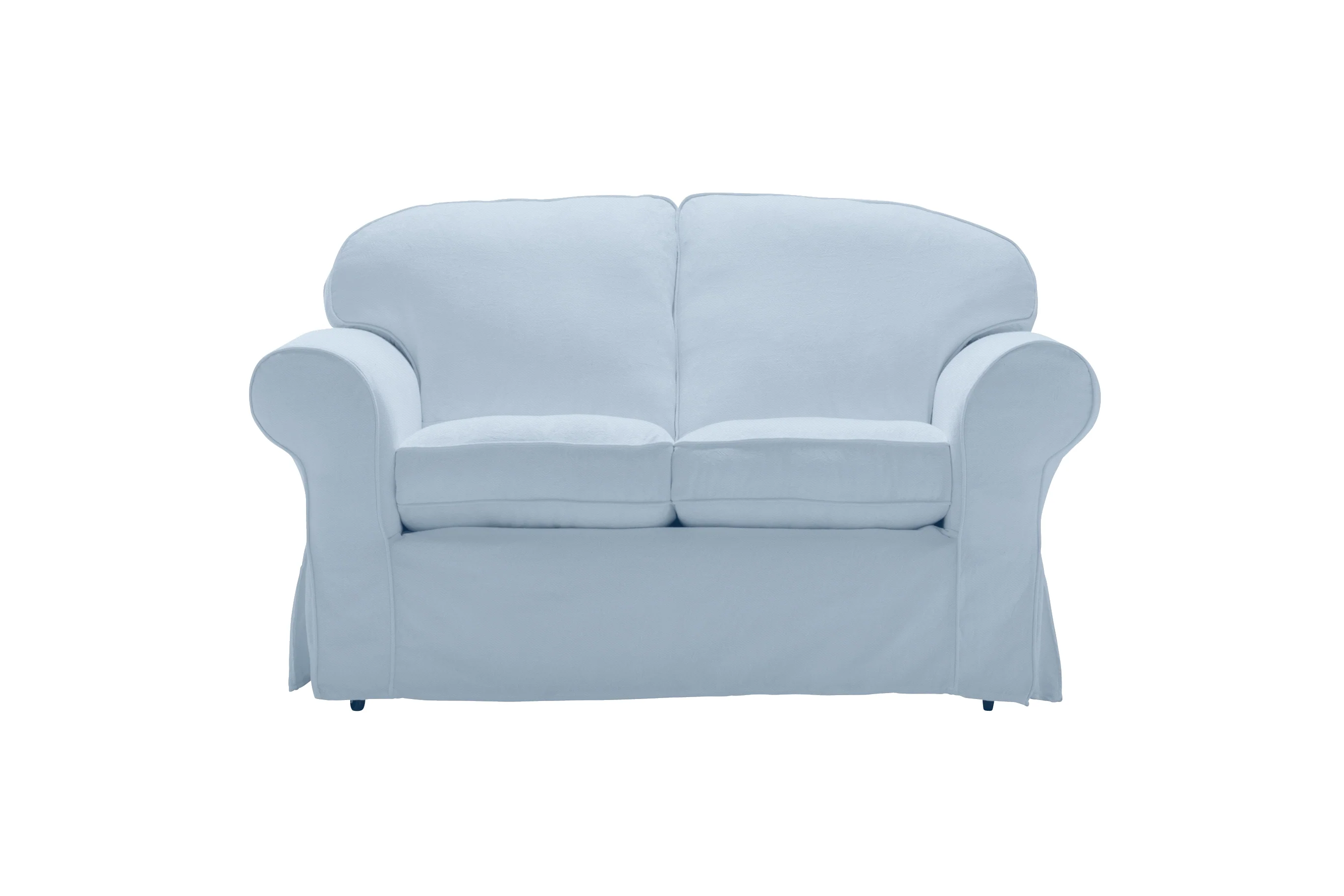 Madrid | 2 Seater Extra Loose Cover | Miami Sky Blue - Image 2