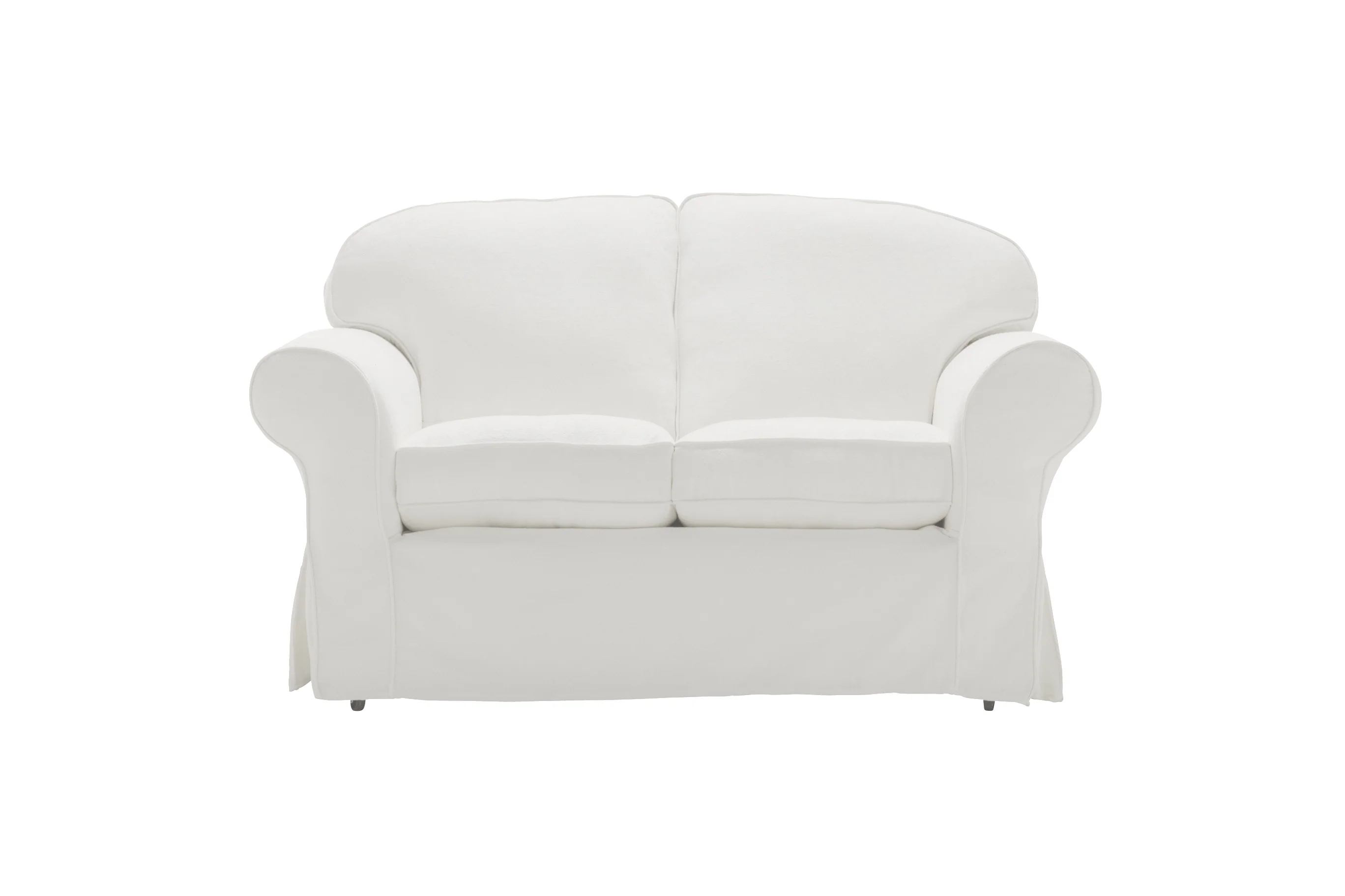 Madrid | 2 Seater Extra Loose Cover | Miami Snow White - Image 2