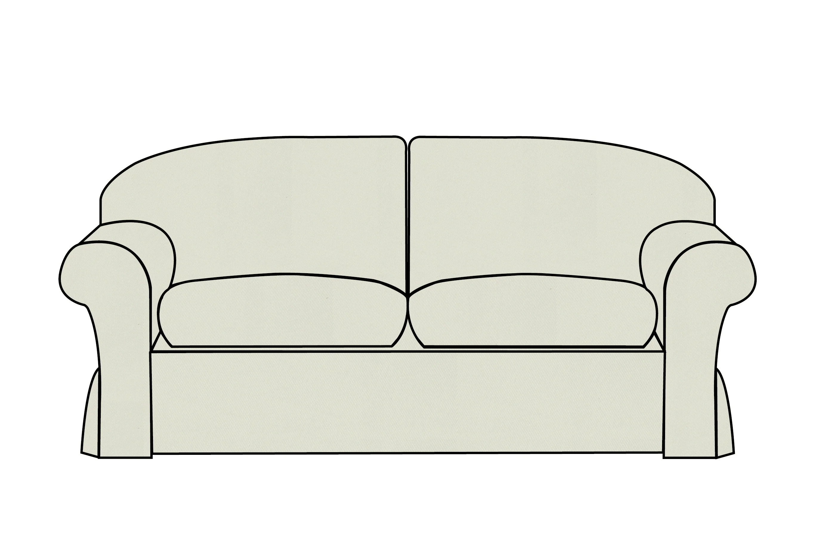 Madrid | 3 Seater Extra Loose Cover | Miami Lichen