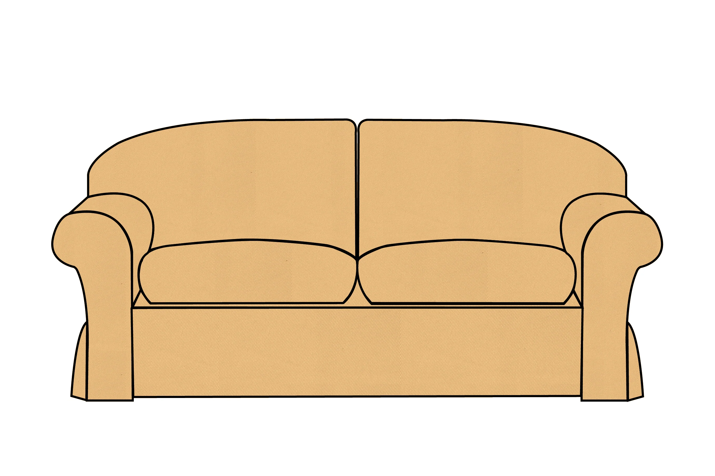 Madrid | 3 Seater Extra Loose Cover | Miami Sand