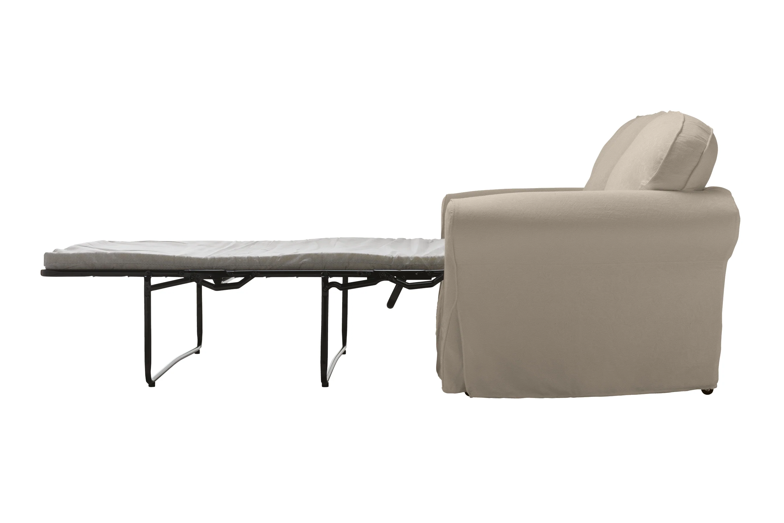 Madrid | Sofa Bed Extra Loose Cover | Miami Pewter - Image 2