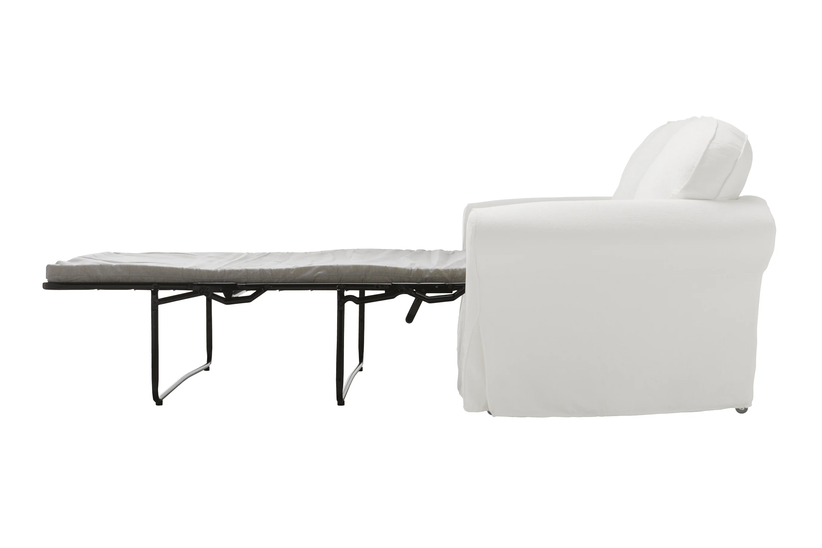 Madrid | Sofa Bed Extra Loose Cover | Miami Snow White - Image 2