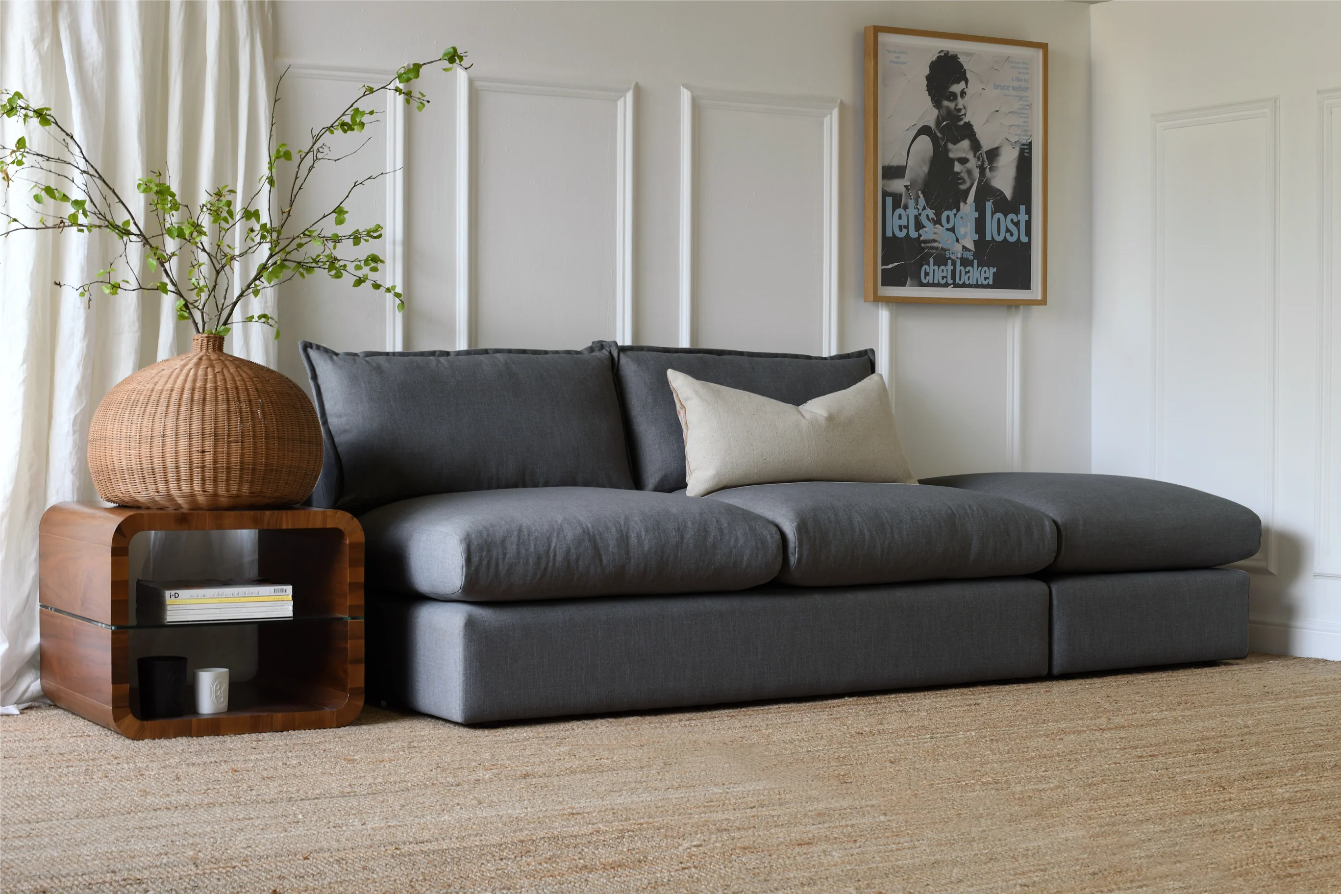 Moda | 3 Seater Unit | Durham Charcoal