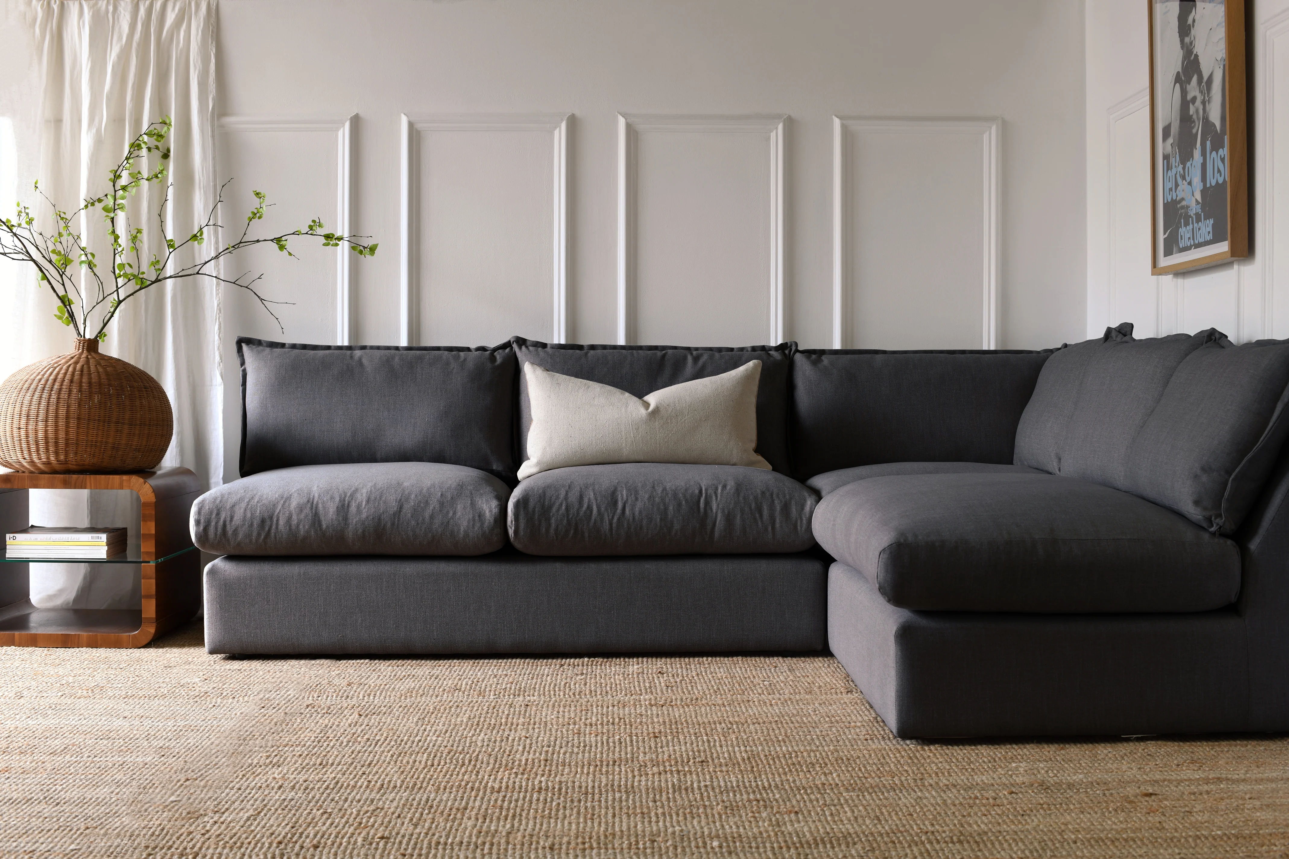 Moda | 3 Seater Unit | Durham Charcoal - Image 2