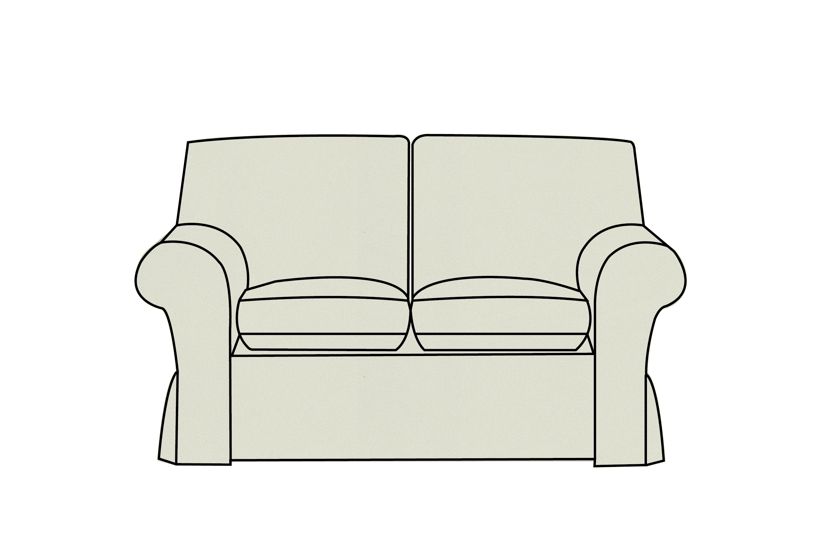 Newport | 2 Seater Extra Loose Cover | Miami Lichen