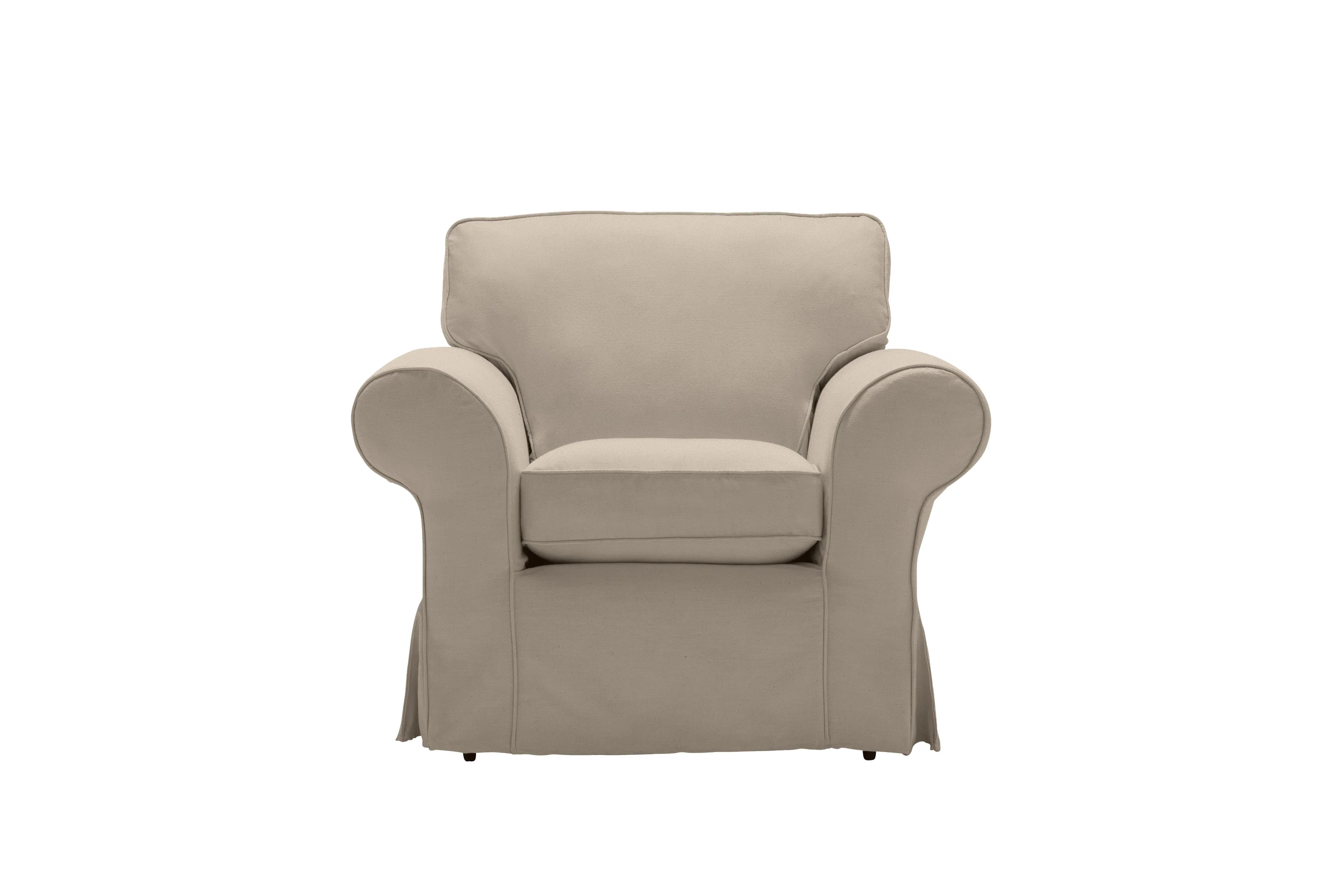 Newport | Armchair Extra Loose Cover | Miami Pewter - Image 2