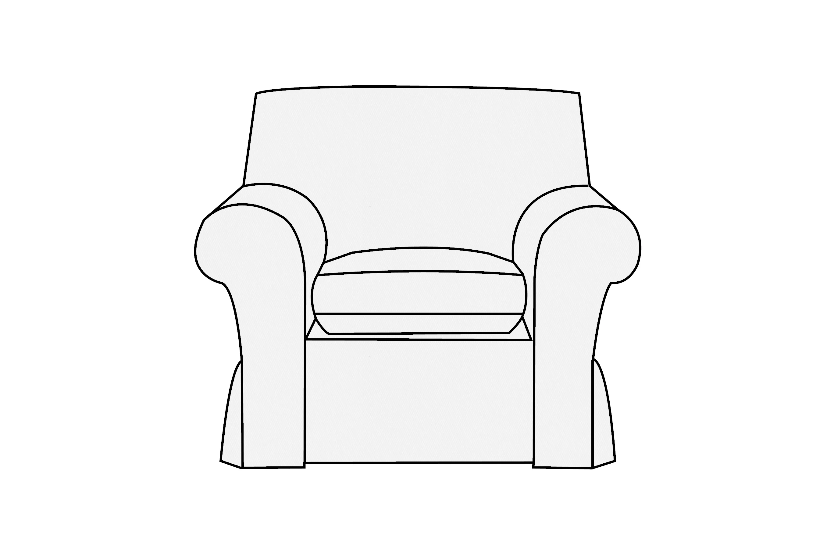 Newport | Armchair Extra Loose Cover | Miami Snow White
