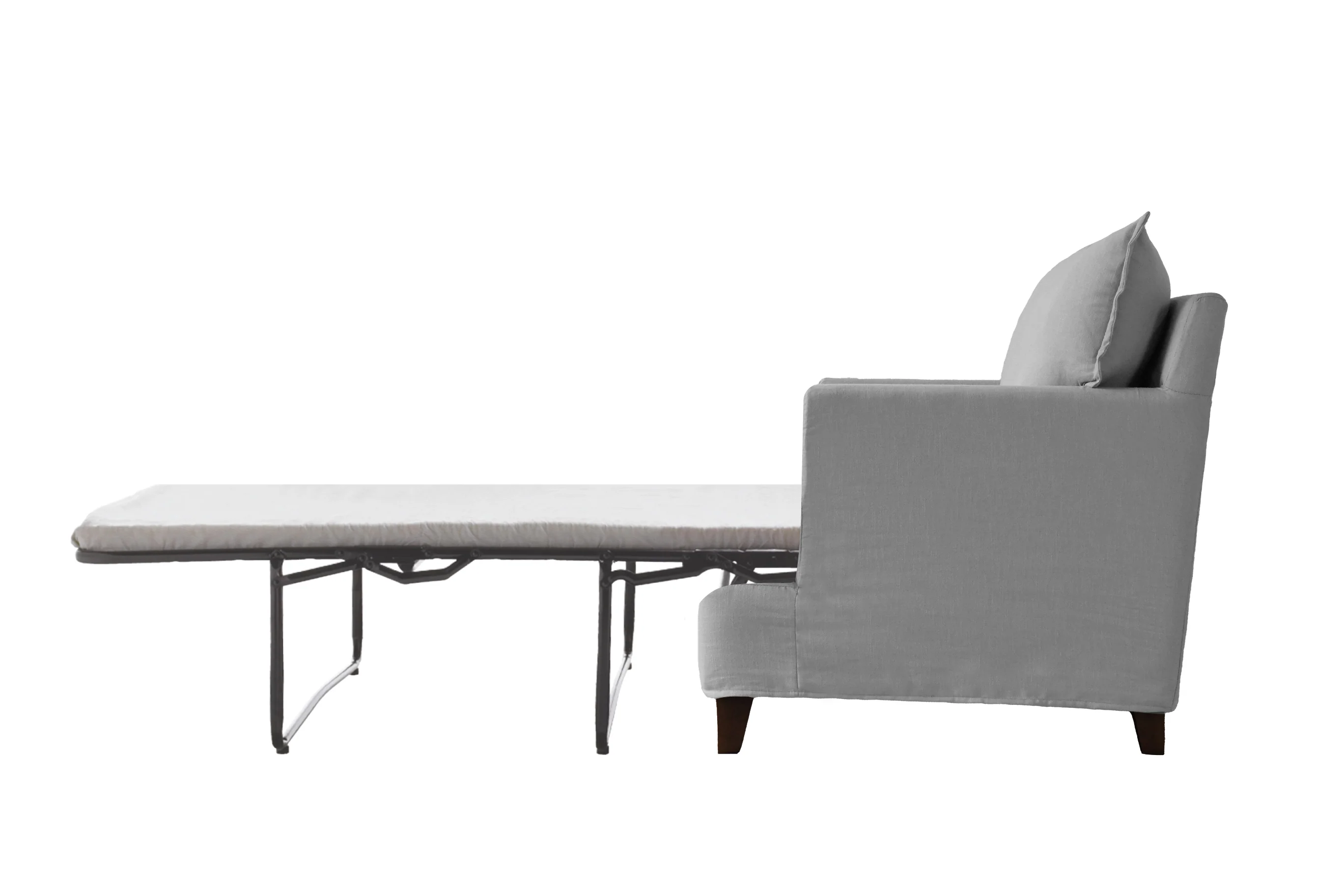 Padstow | Sofa Bed Extra Loose Cover | Capri Light Grey - Image 2