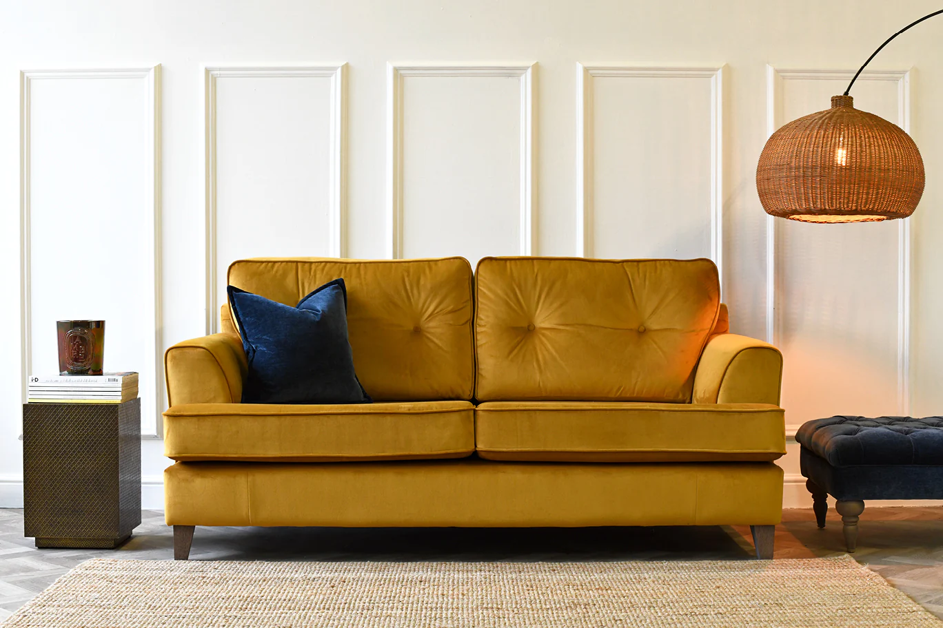 Poppy | 3 Seater Sofa | Opulence Saffron