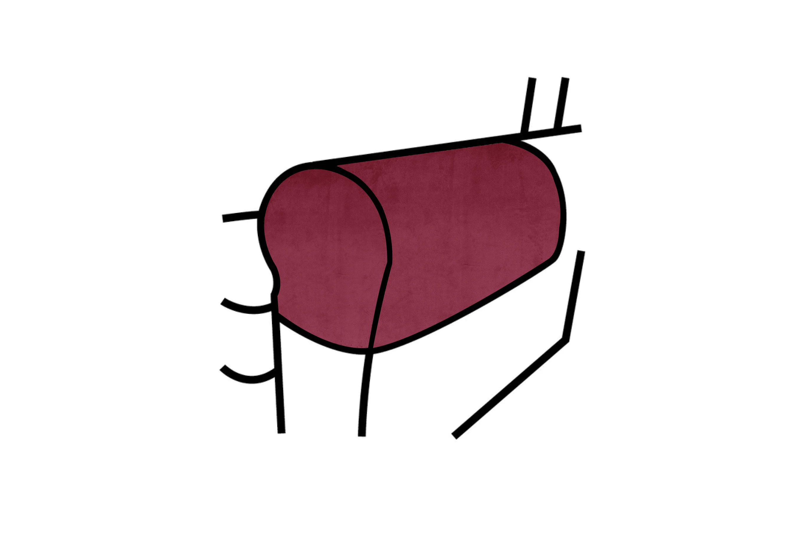 Poppy | Armcaps (pair) | Opulence Shiraz